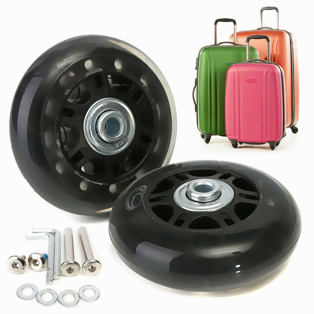 2 Set OD 70mm Luggage Suitcase Replacement Wheels